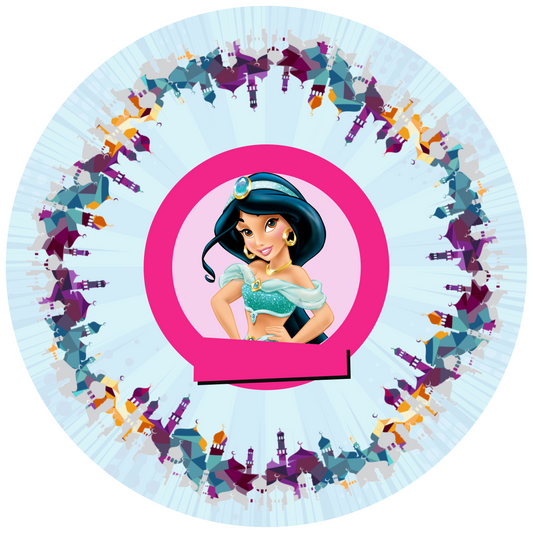 Jasmin Round Design 20 cm, Print Size 360 mm