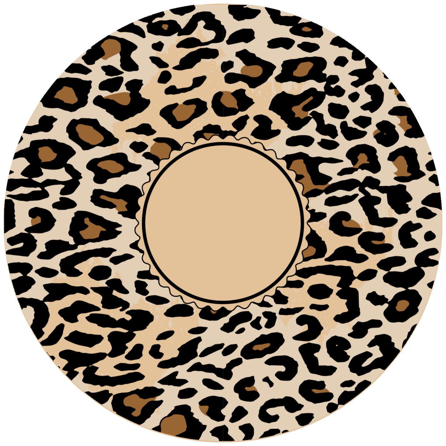 Leopard Design 20 cm, Print Size 360 mm