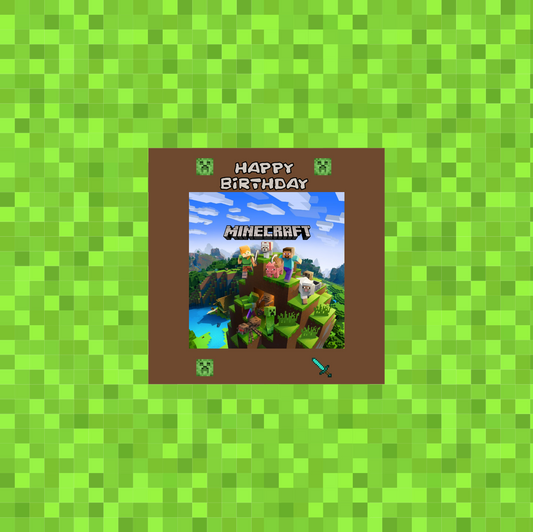 Minecraft 20 x 20 cm, Printing Size 360 mm