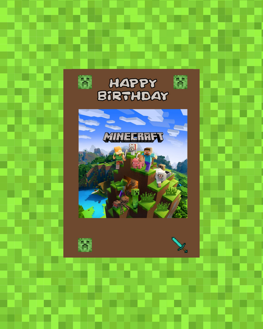 Minecraft 34 x 24 cm, Printing Size 500 mm