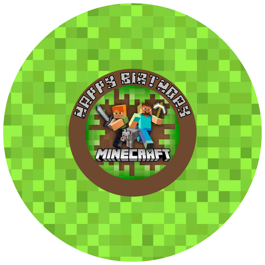 Minecraft Design 20 cm, Print Size 360 mm
