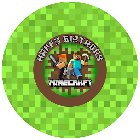 Minecraft Design 26 cm, Print Size 420 mm