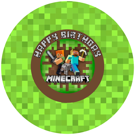 Minecraft Design 30 cm, Print Size 460 mm