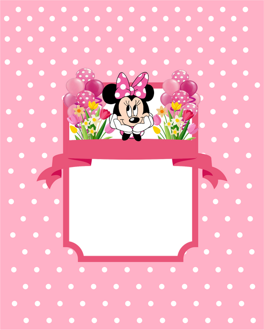 Minnie Rectangular 34 x 24 cm, Printing Size 500 mm