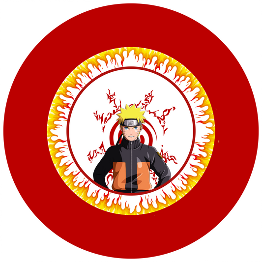 Naruto Round Design 20 cm, Print Size 360 mm