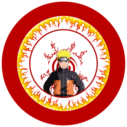 Naruto Round Design 26 cm, Print Size 420 mm