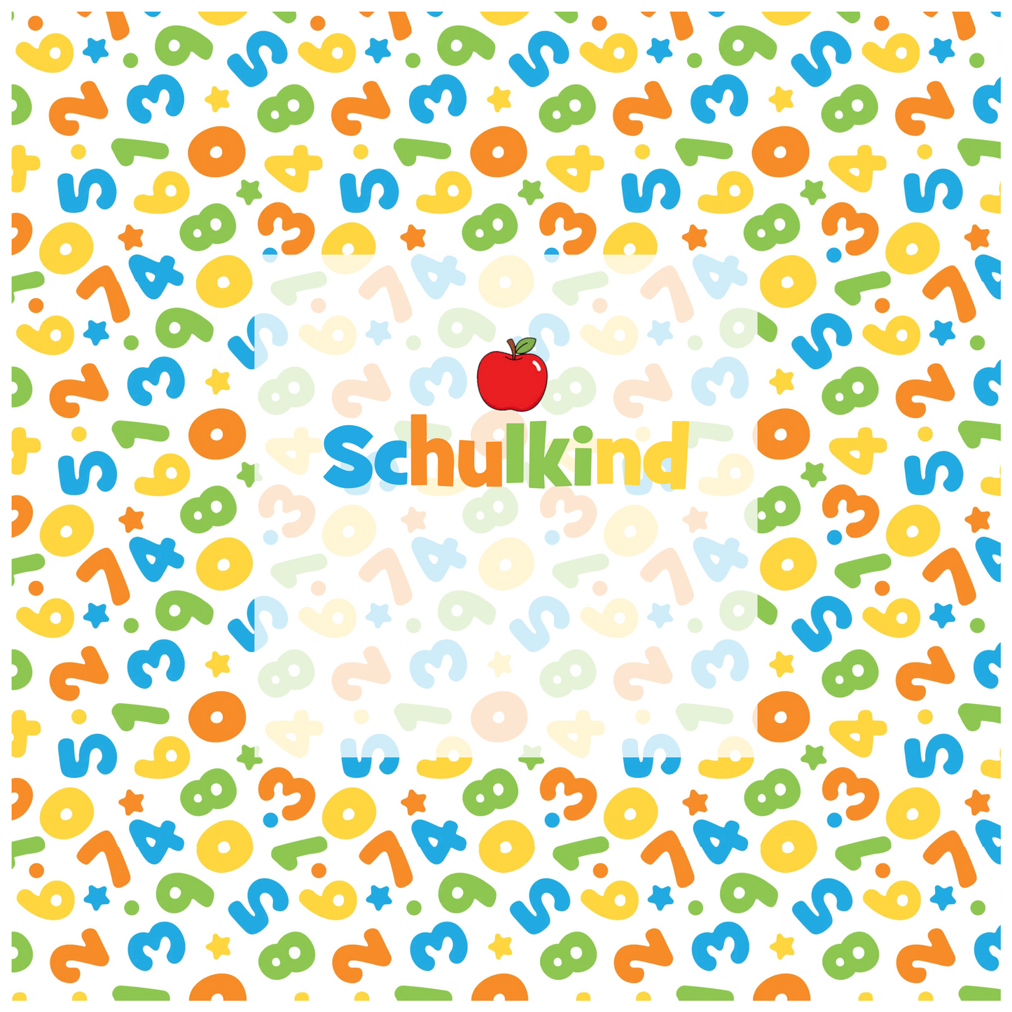 Schulkind Numbers 20 x 20 cm Printing 360 mm