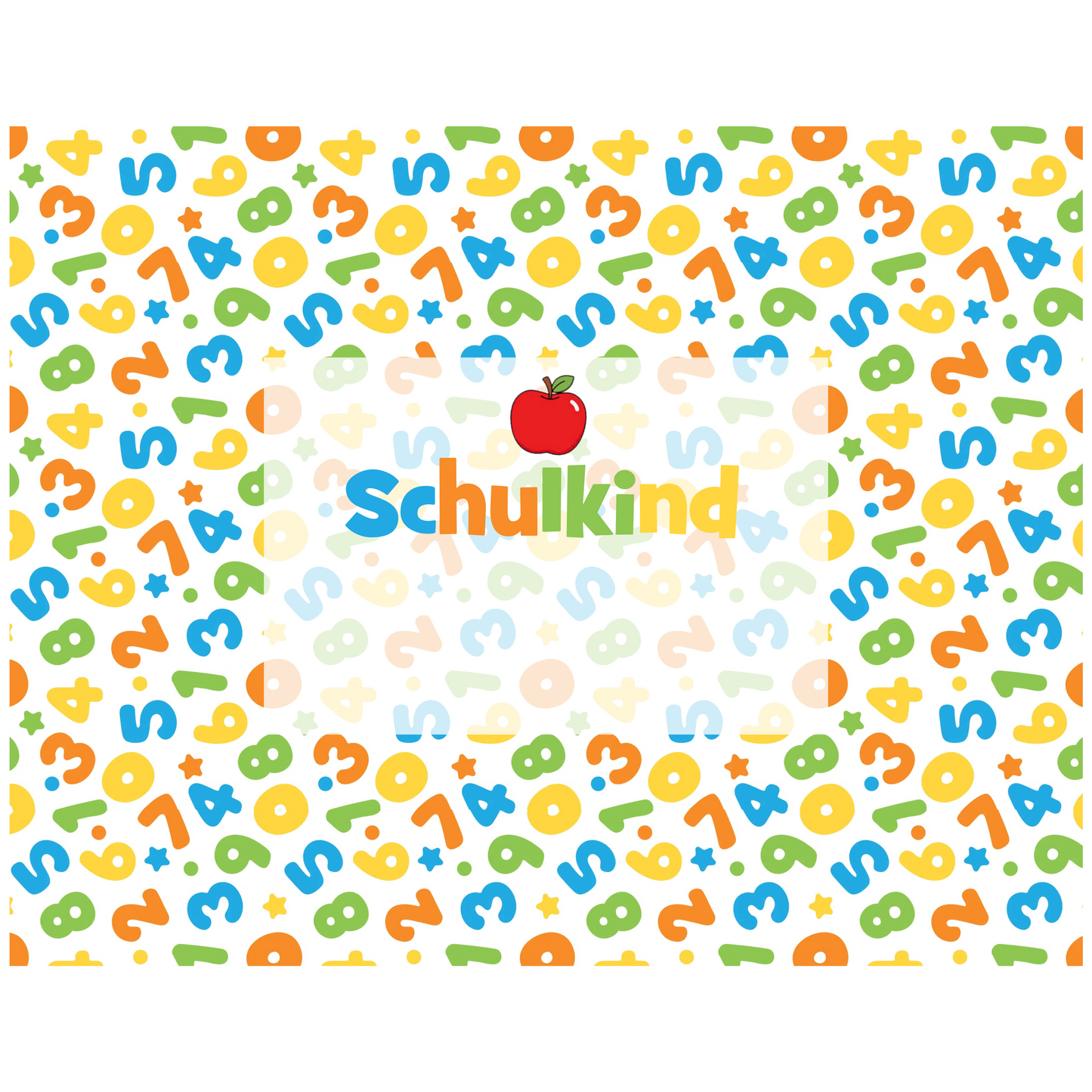 Schulkind Numbers 30 x 20 cm Printing 460 mm