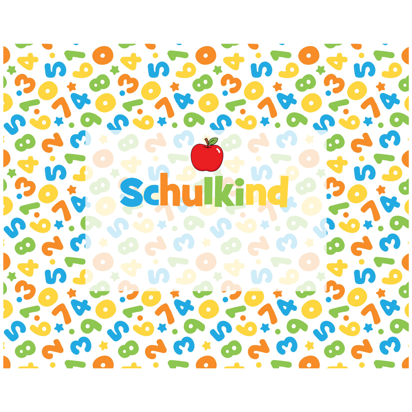 Schulkind Numbers 34 x 24 cm Printing 500 mm