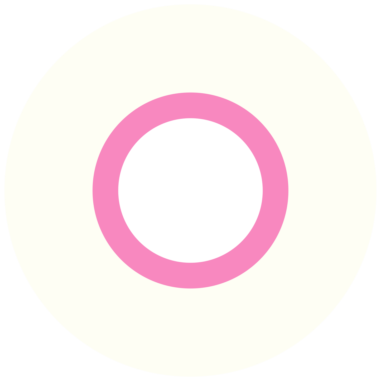 Pink Frame Round Design 26 cm, Print Size 420 mm