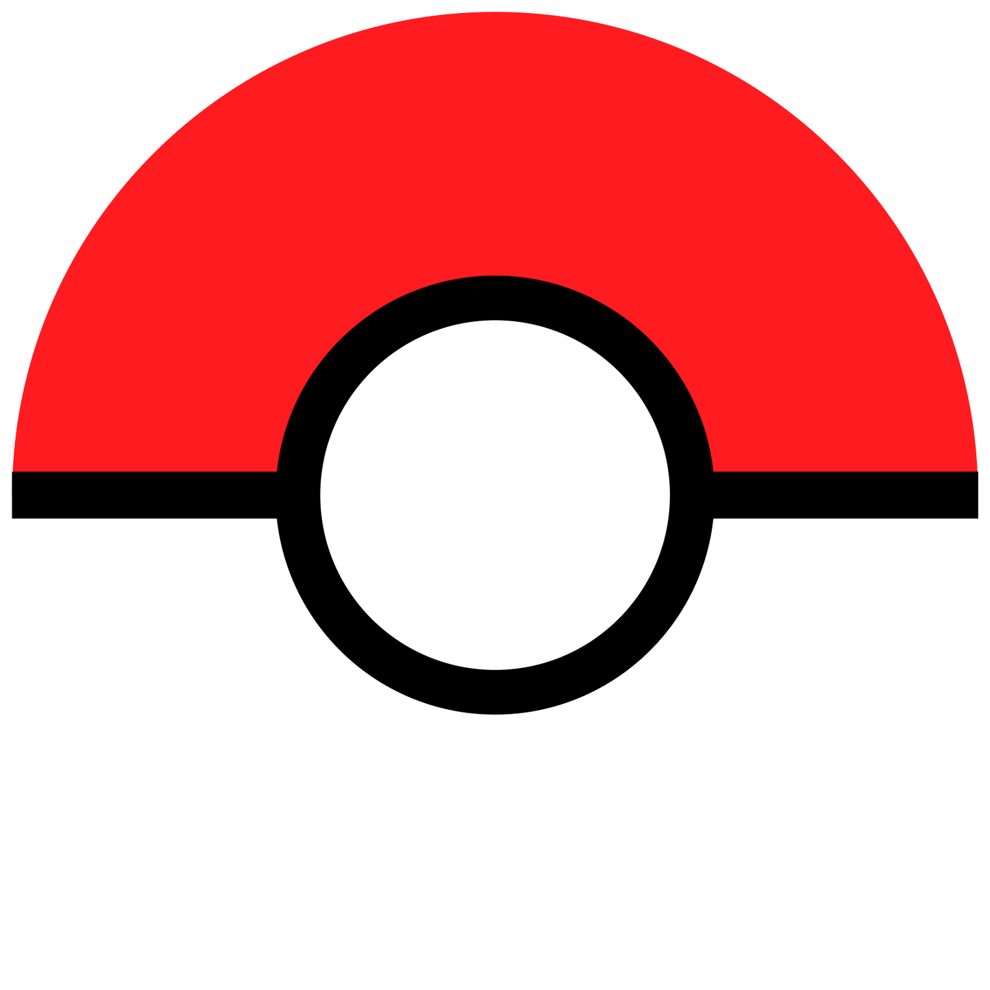 Poke Ball 20 cm, Print Size 360 mm