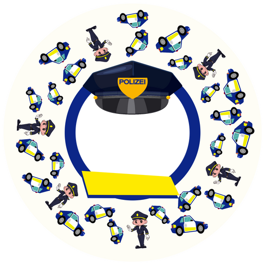 Police Design 26 cm, Print Size 420 mm
