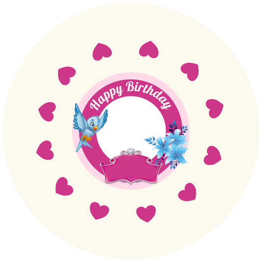 Photo Bird Design 20 cm, Print Size 360 mm