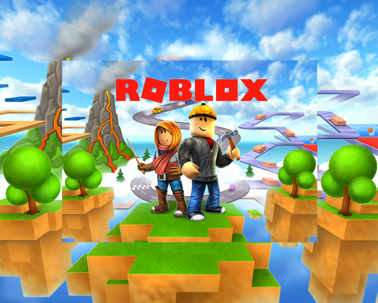 Roblox 34 x 24 cm, Printing Size 500 mm