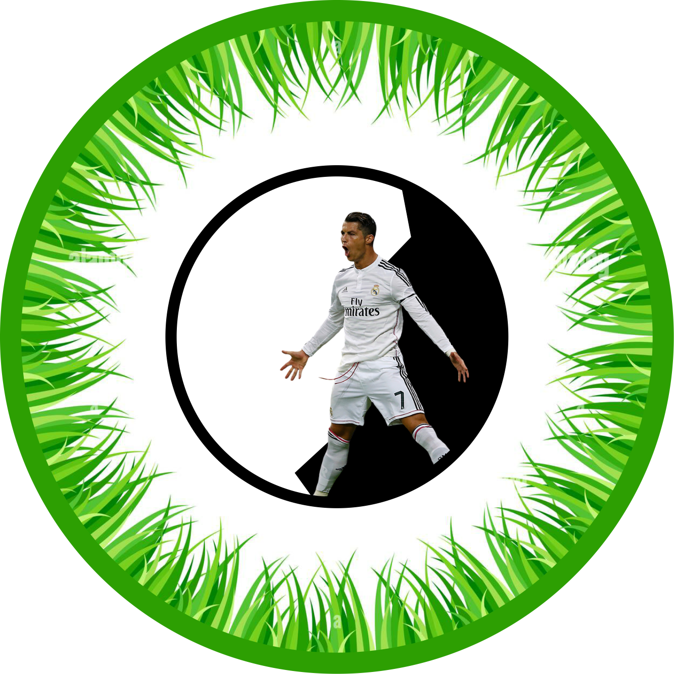 Ronaldo Round 20 cm, Printing Size 360 mm