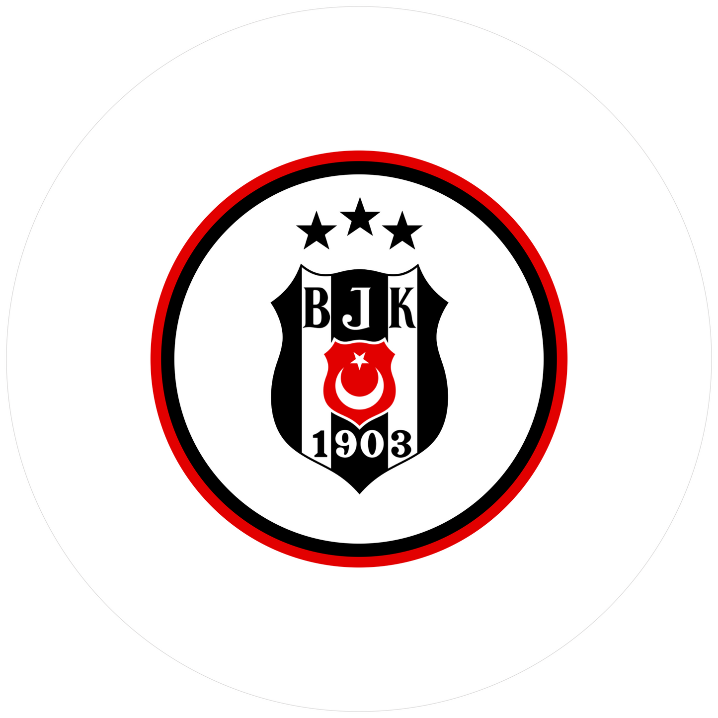 Besiktas Logo 30 cm, Print Size 460 mm