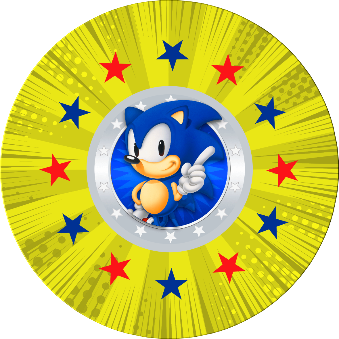 Sonic Stars Print 360 mm
