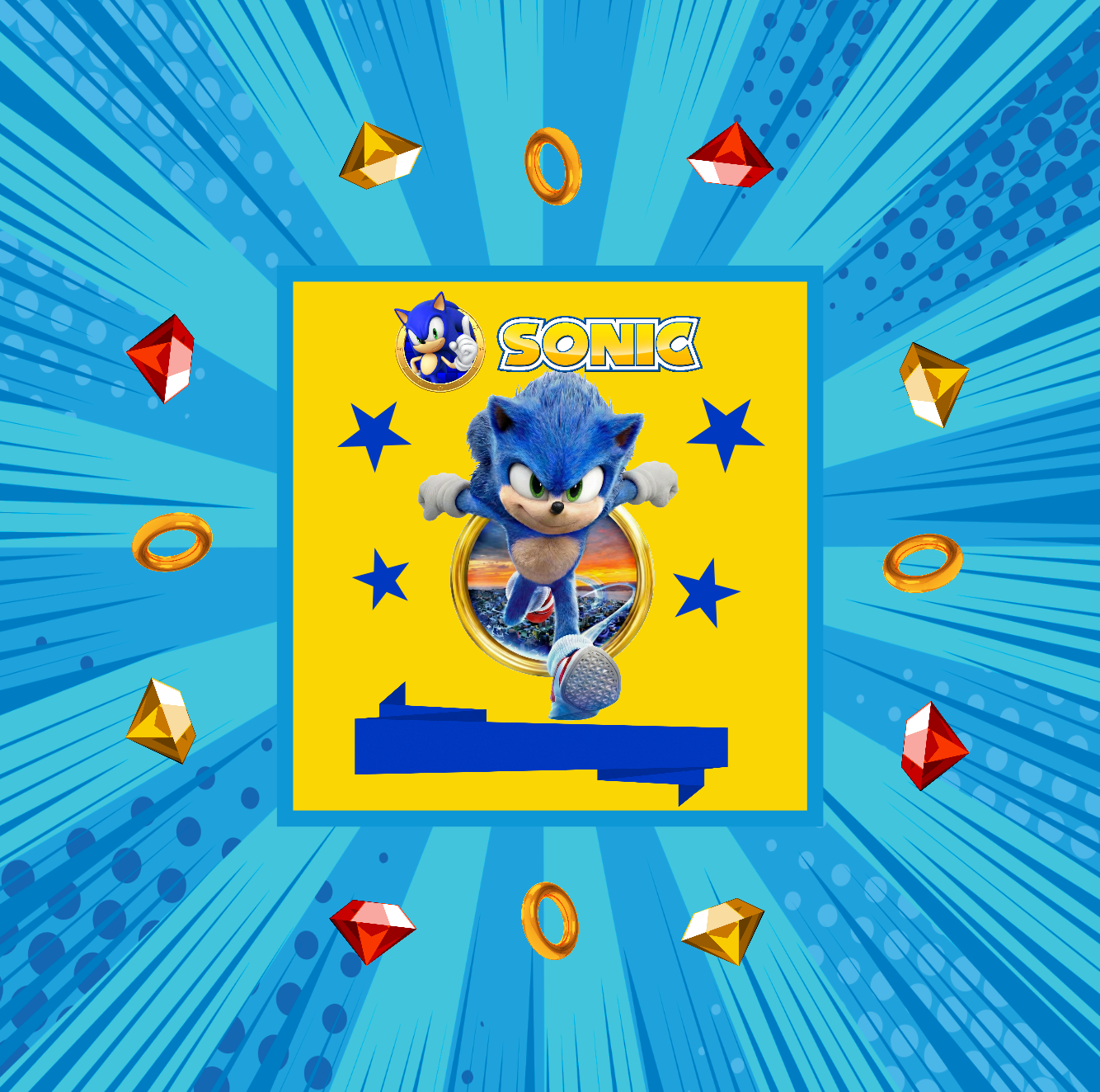 Sonic 20 x 20 cm, Printing Size 360 mm