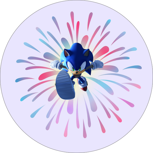 Sonic Fireworks Round 20 cm, Printing Size 360 mm