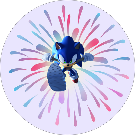 Sonic Fireworks Round 30 cm, Printing Size 460 mm