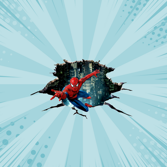 Spiderman Hole 20 x 20 cm, Printing Size 360 mm