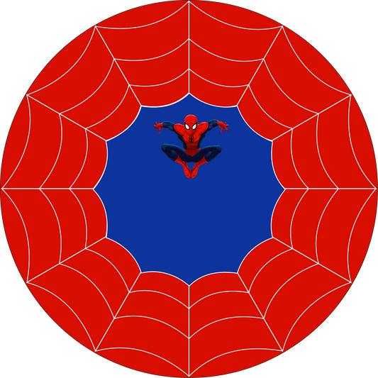 Spiderman Red Round 26 cm, Printing Size 420 mm