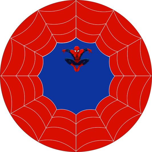 Spiderman Red Round 30 cm, Printing Size 460 mm