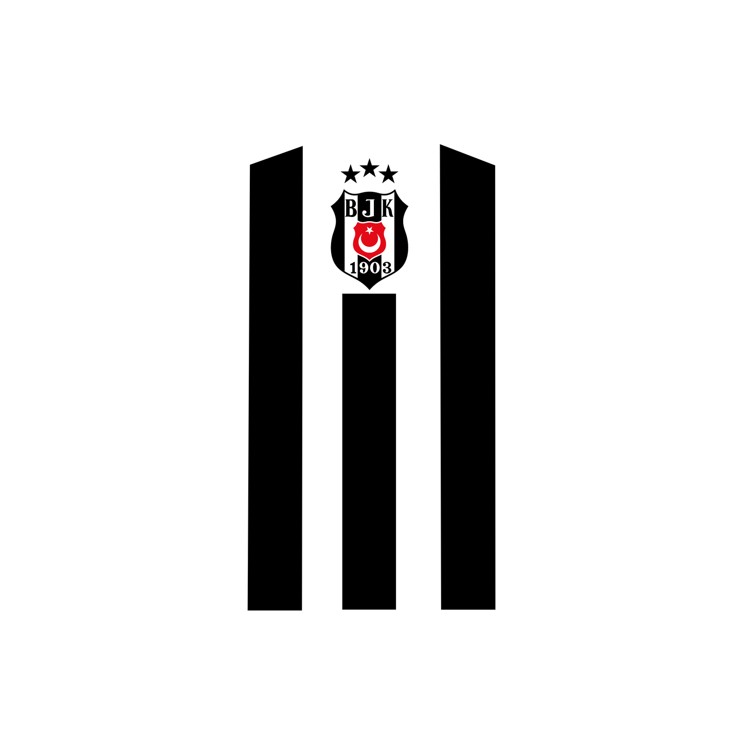 T-Shirt Besiktas 34 x 24 cm, Printing Size 500 mm