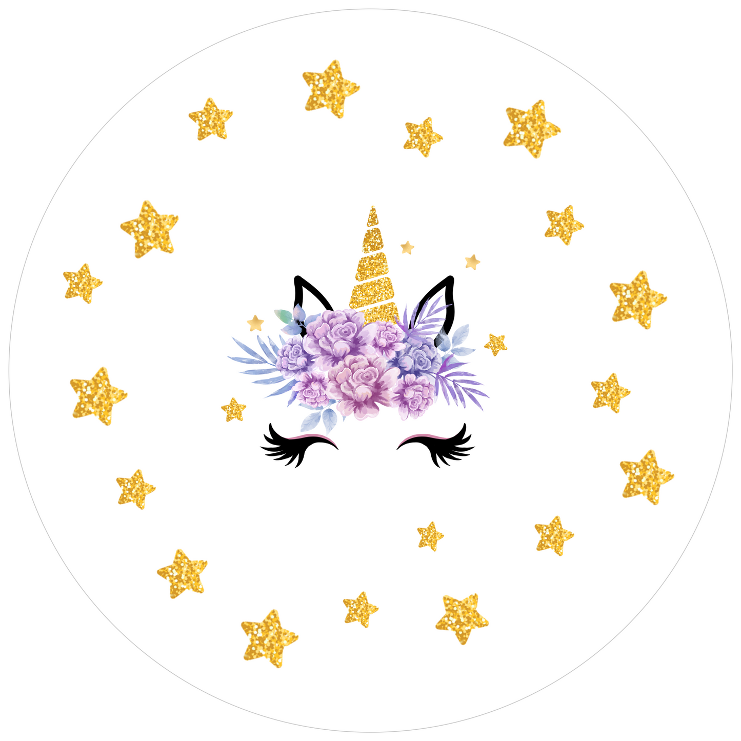 Unicorn Stars 20 cm, Print Size 360 mm