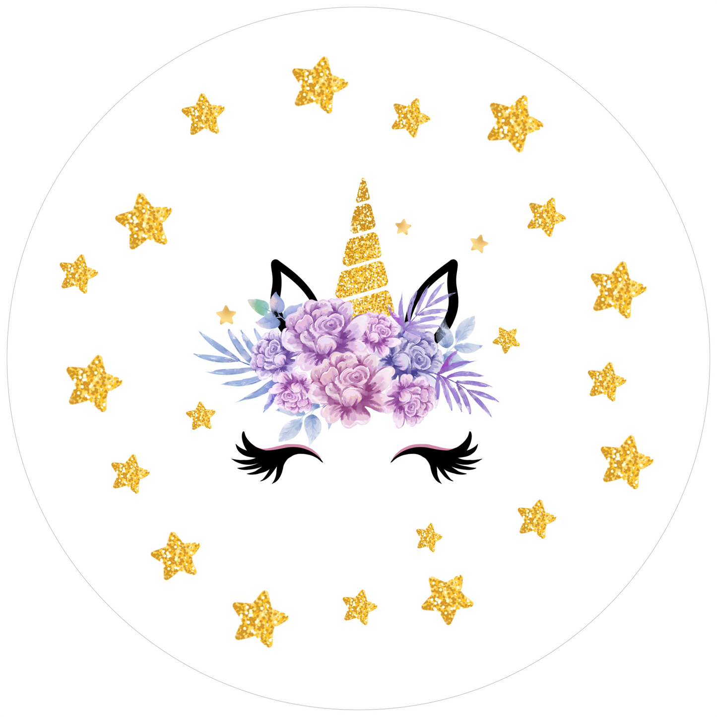 Unicorn Stars 26 cm, Print Size 420 mm