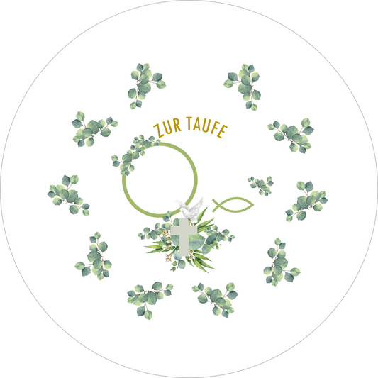 Zur taufe Print 360 mm