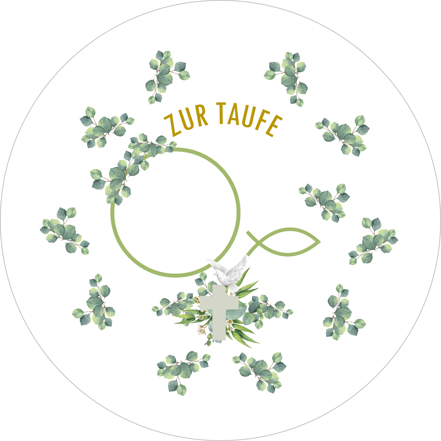 Zur taufe Print 460 mm